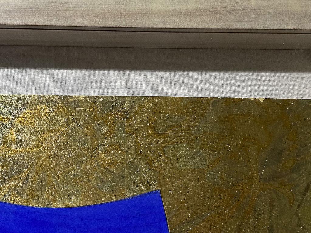 Creato nel 1989, questo blocco di serigrafia, litografia e linoleum a colori con colorazione a mano, marmorizzazione e collage su AT&T. La carta Saunders and Somerset è stata firmata e datata a mano da Frank Stella (Massachusetts, 1936 - ) a matita