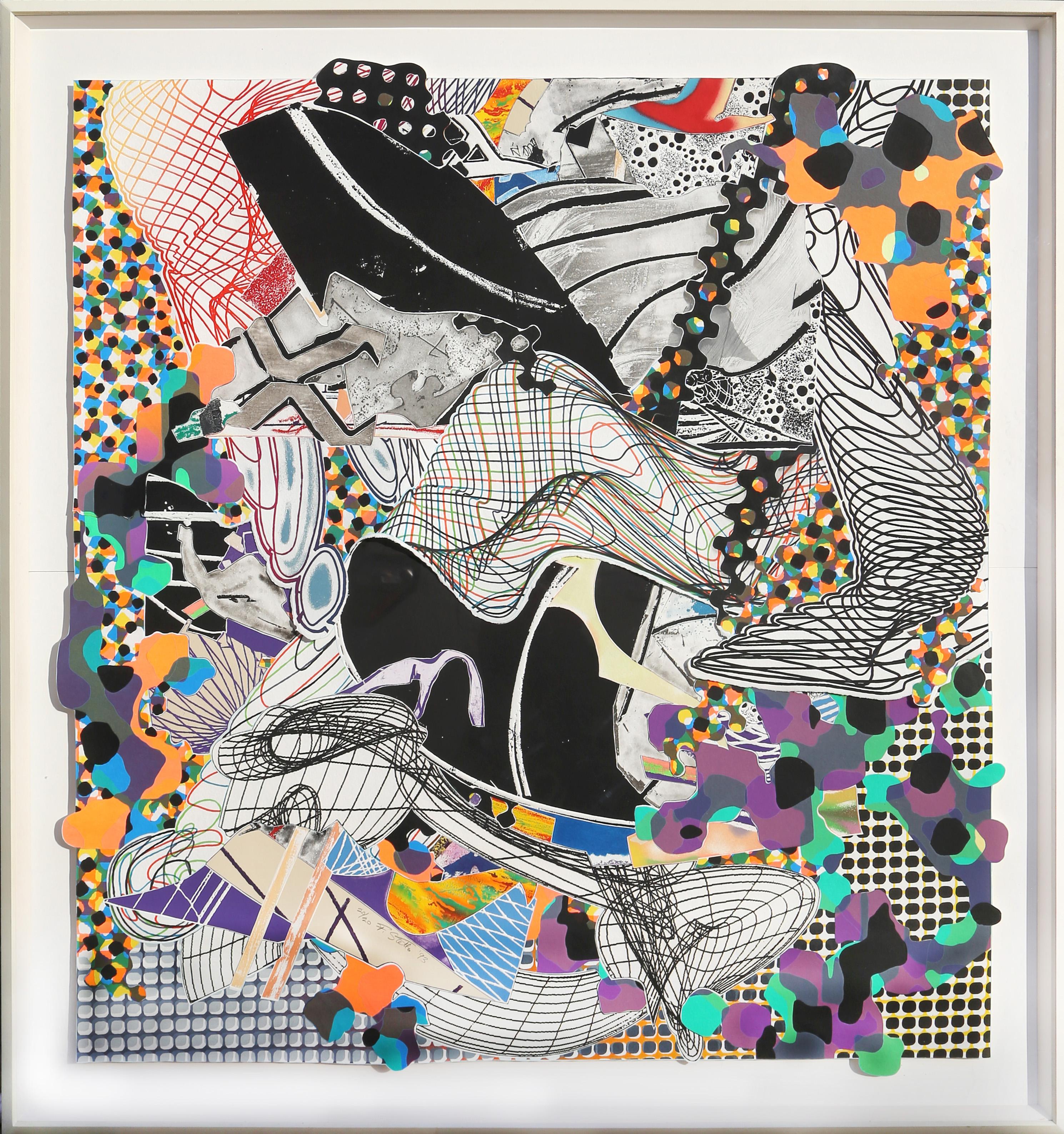 Frank Stella Abstract Print – Die Pequod trifft auf die Jeroboam: Ihre Geschichte aus der Moby Dick Deckle Edges Serie