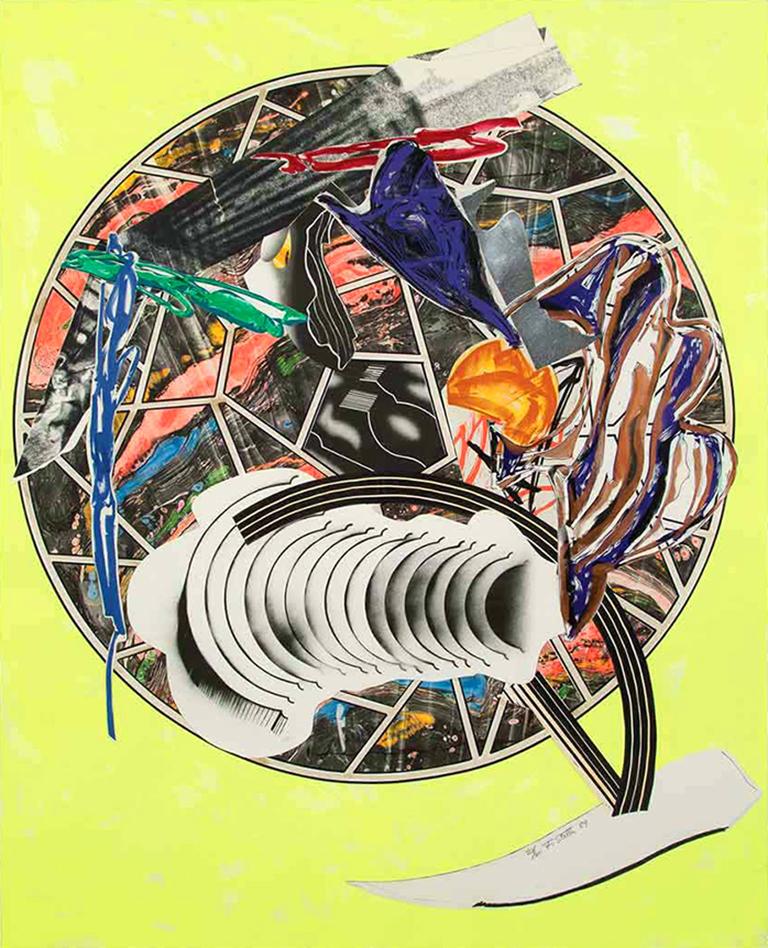 Frank Stella Abstract Print - The Whale as a Dish (from Waves II)