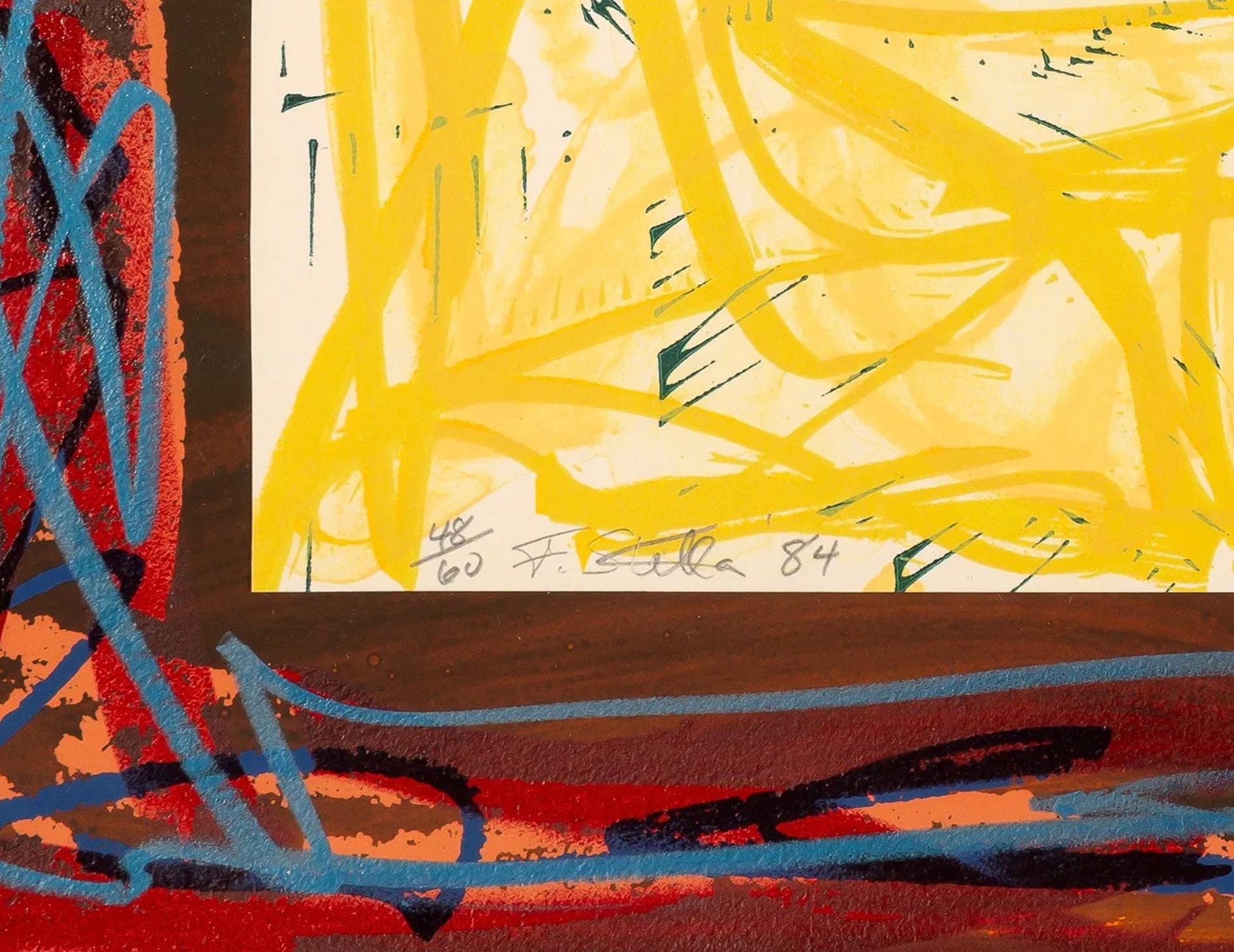 The Came a Fire and Burned the Stick (AXSOM 275) (Geometrische Abstraktion), Print, von Frank Stella