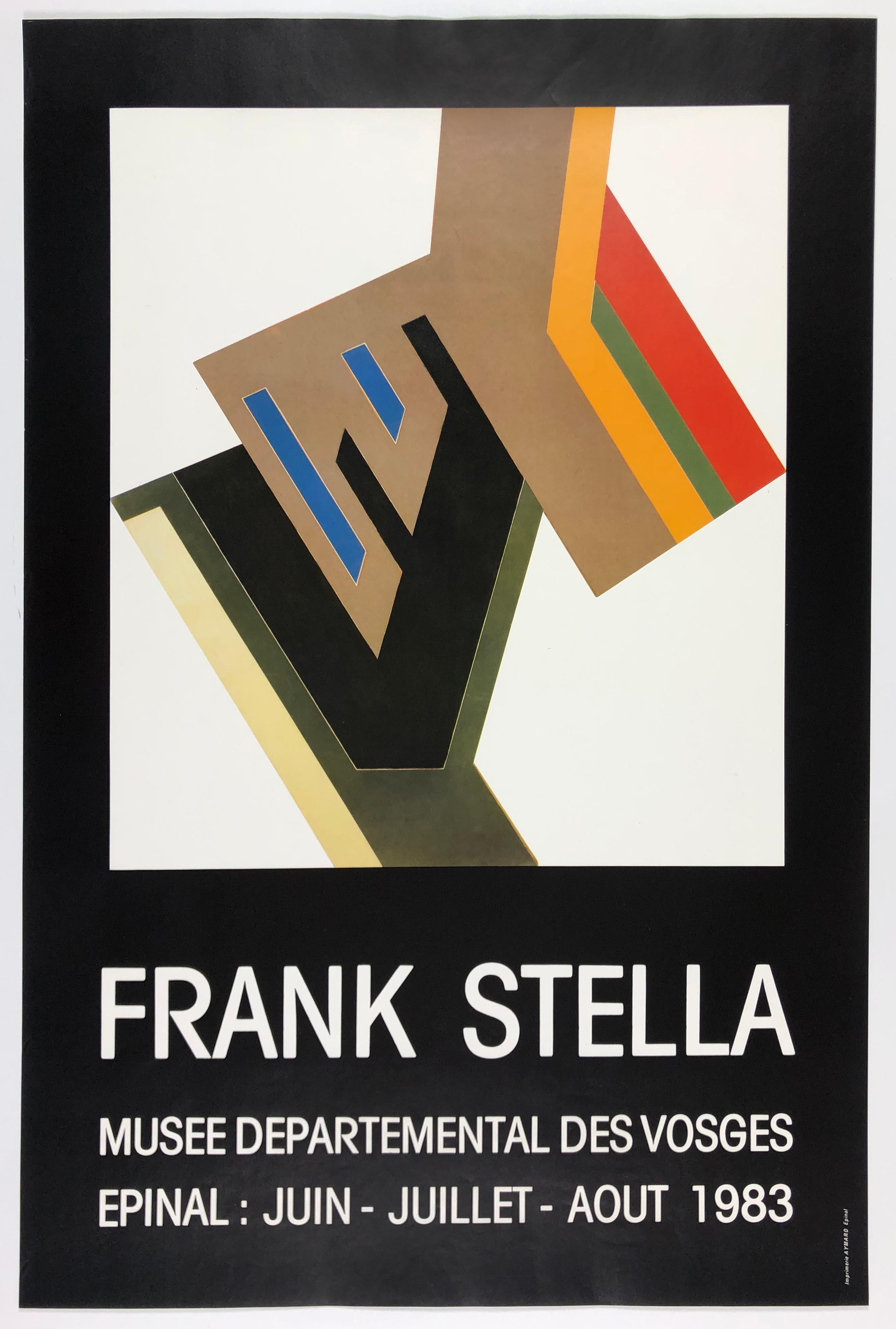 Vintage Frank Stella poster Musee des Vosges  (Konskie II, Polish village)