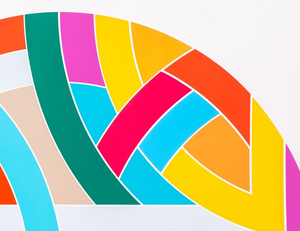 American Craftsman Frank Stella Protractor VI Serigraph Poster, 1968