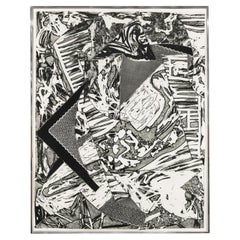 Frank Stella "Swan Engraving iii" Etching 1982 'Signed and Dated'