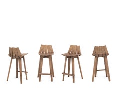 Tabouret Frank en finition naturelle par Alessandra Baldereschi & Mogg