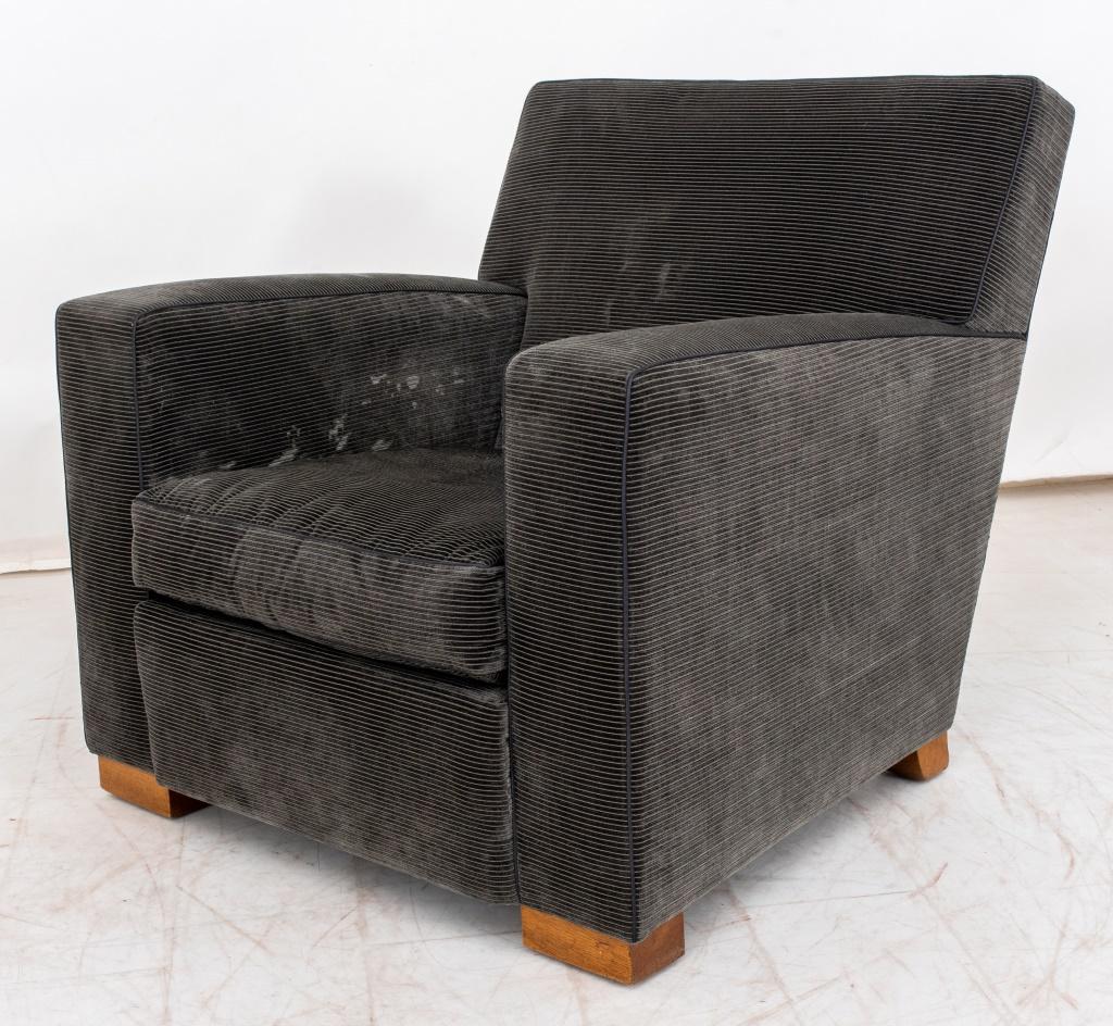 Upholstery Frank Style Art Deco Club Armchairs, 2 For Sale