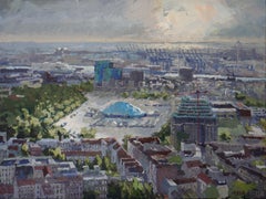 Arte contemporáneo alemán de Frank Suplie - Blick vom Hamburger Fernsehturm, Heili