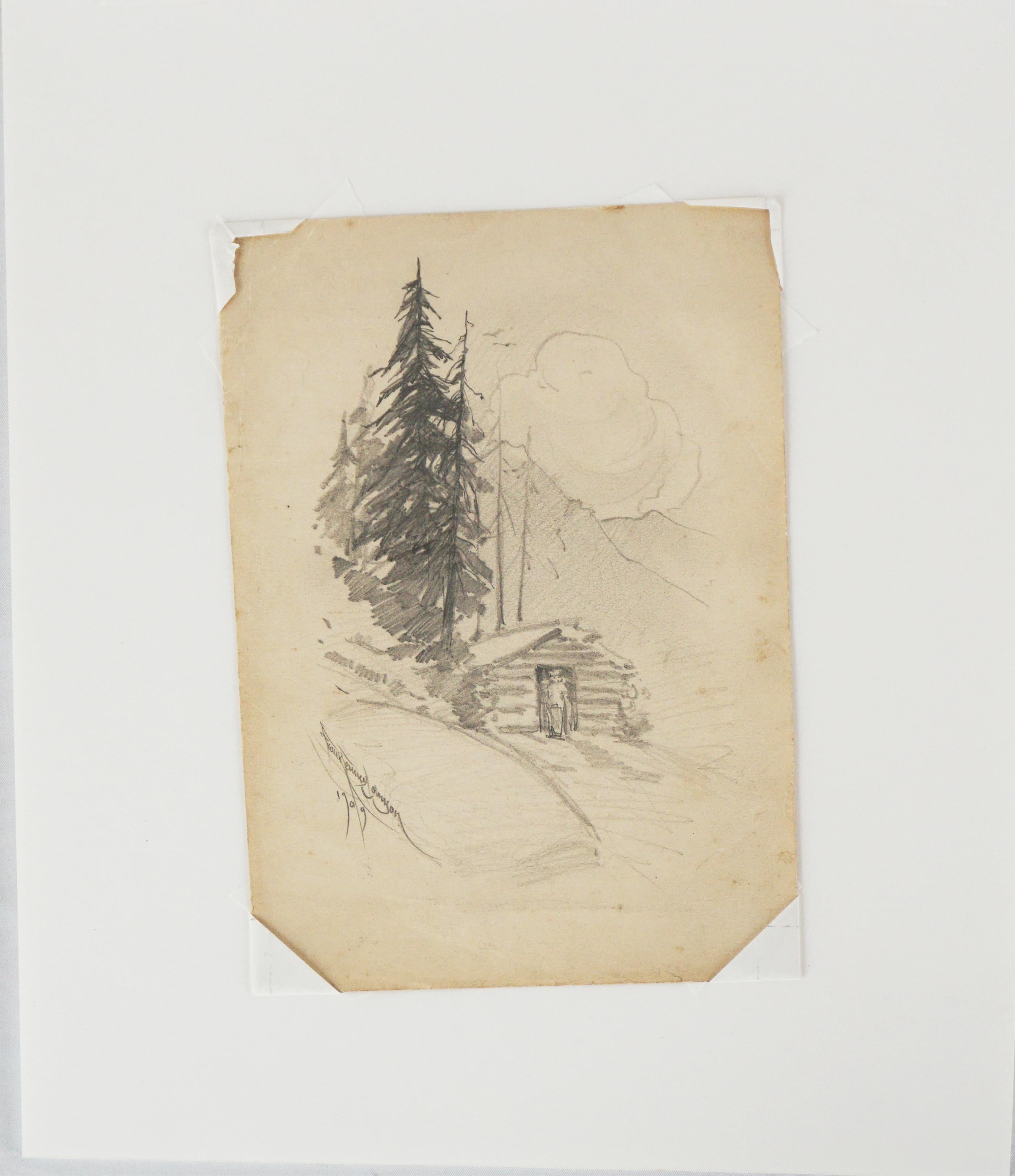 Estudio Plein Air de principios del siglo XX para pintura de montaña de un granjero de Colorado en venta 2