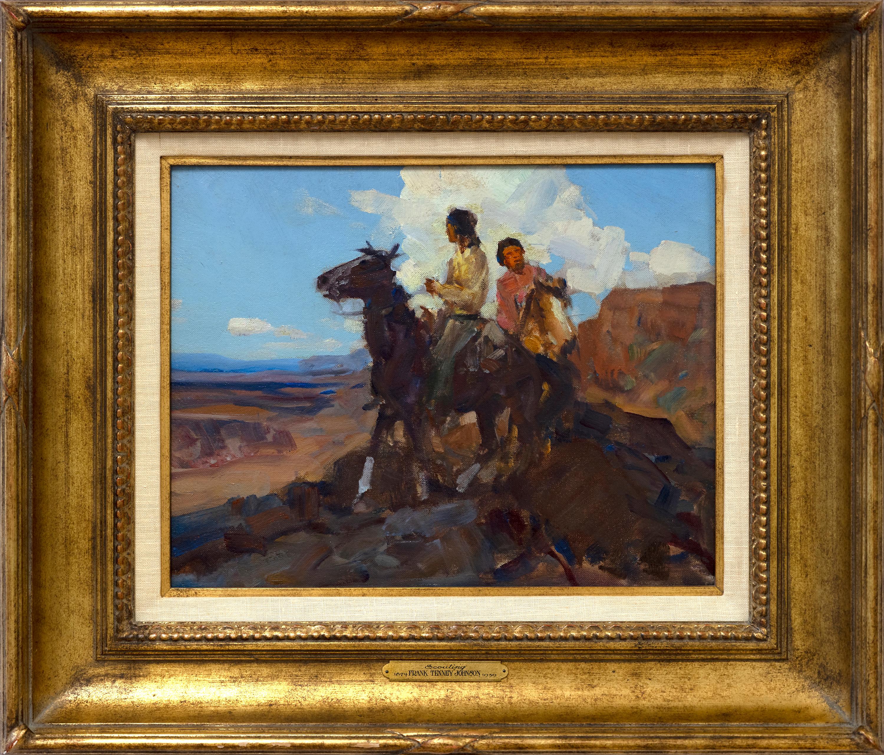 Scouting - Painting by Frank Tenney Johnson