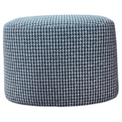 Frank Upholstered Ottoman in Houndstooth by Antonio Citterio for B&B Italia