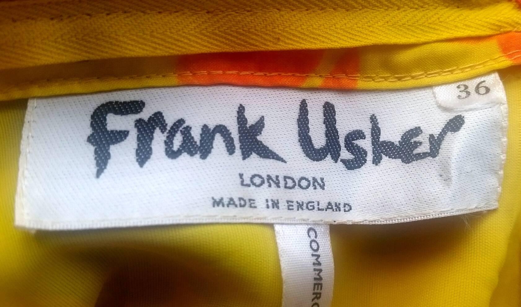 Frank Usher - Robe longue à fleurs psychédéliques des années 1960 Excellent état - En vente à London, GB
