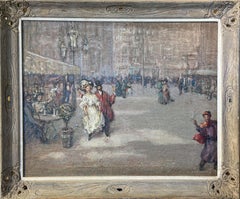 "Paris Street Scene" Frank Usher de Voll, Early 20th Century, Impressionist