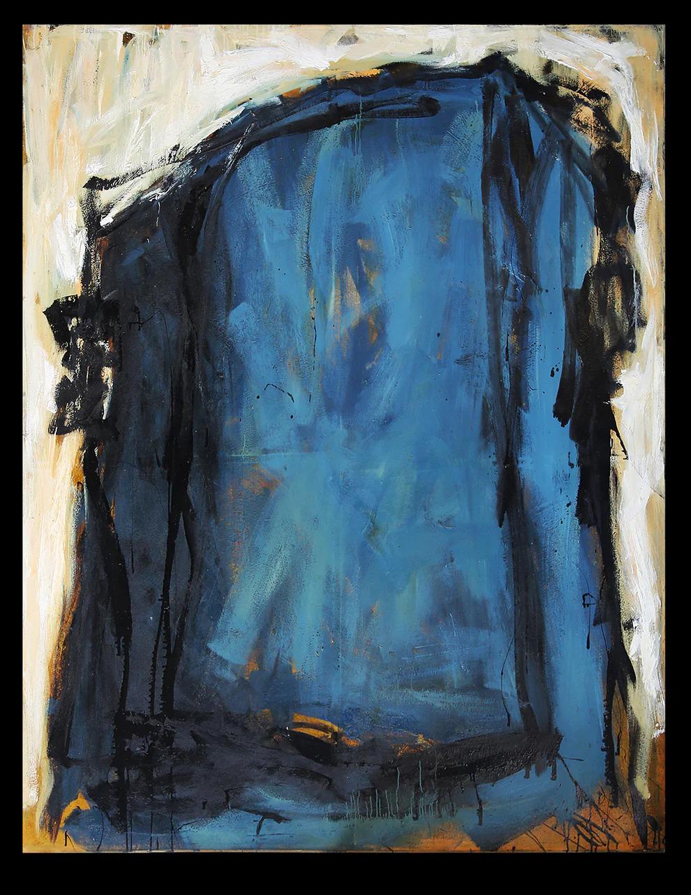 Dieses Gemälde von Frank Vaders ist ein Unikat aus den 1990er Jahren, hergestellt in Öl auf Leinwand mit den Maßen 251 × 200 cm. Es ist in gutem Zustand. Vaders Werke wurden bereits mehrfach auf Auktionen angeboten. Seine Kunst zeichnet sich durch