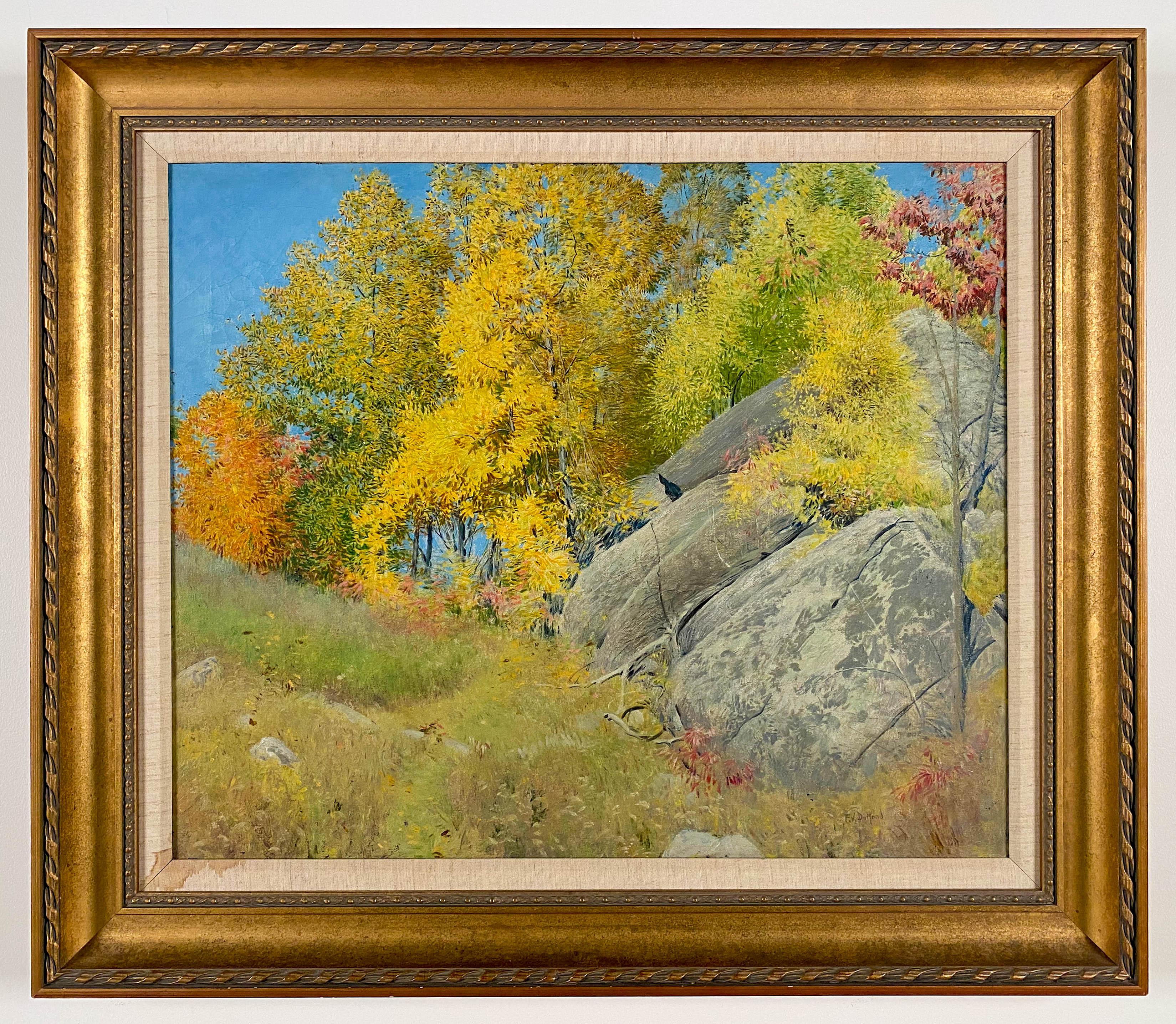 Frank Vincent Dumond Landscape Painting - Sunny Hedge