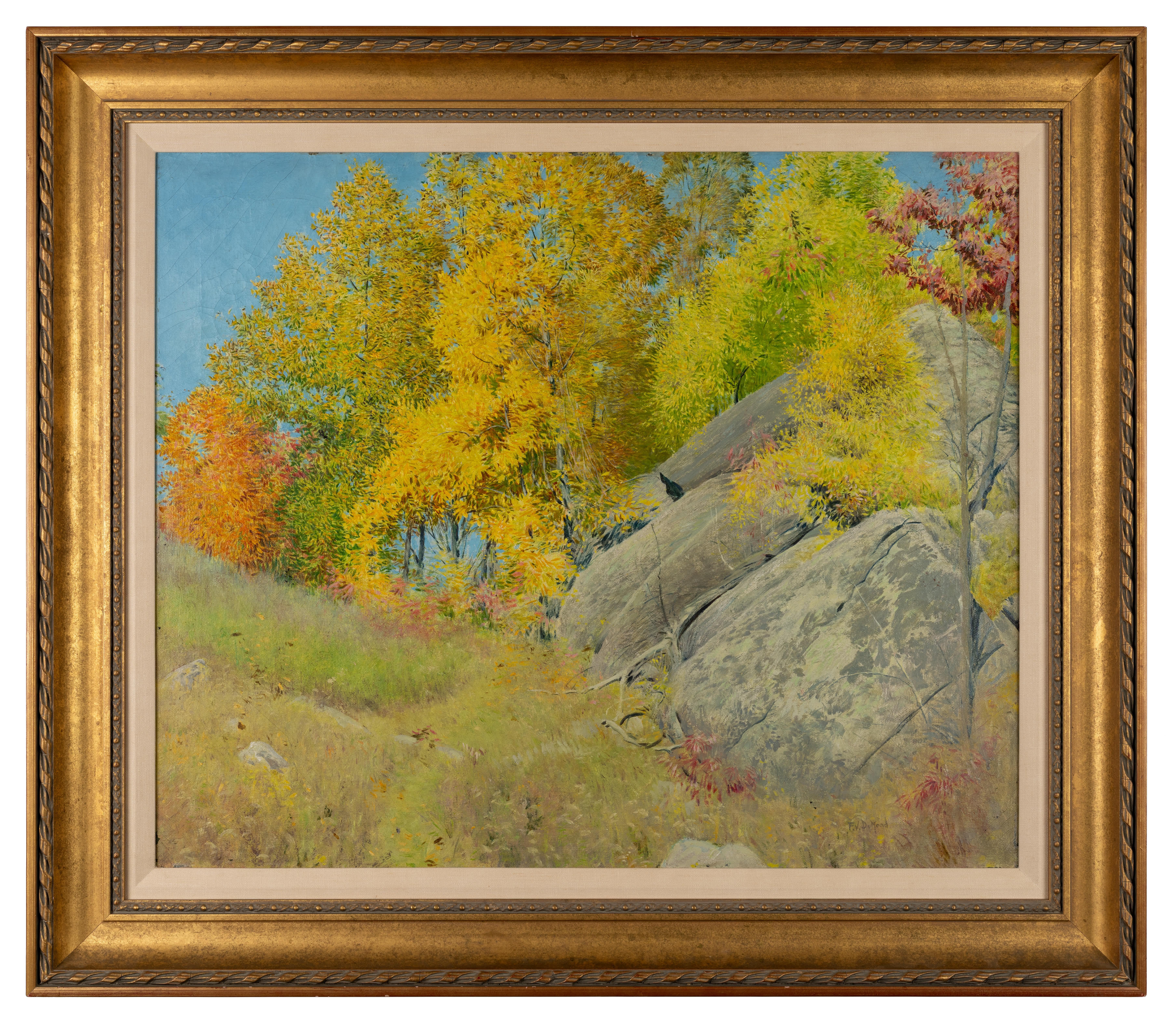 Frank Vincent Dumond Landscape Painting – Sunny Hedge – Sunny Hedge