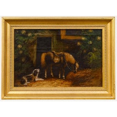 W. Benson - Early 20th Century Oil, Horse and Hound