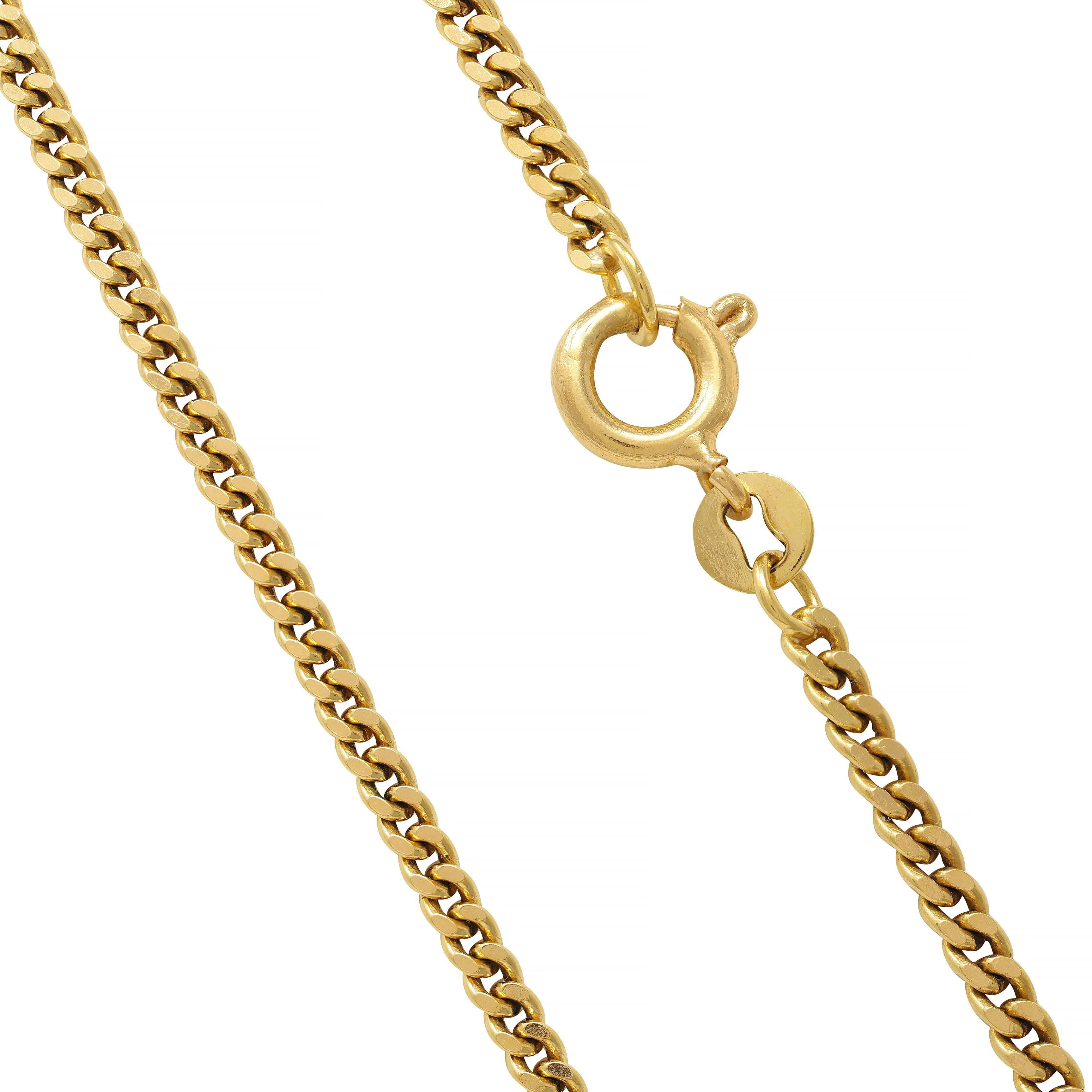 Frank Walter Lawrence Hardstone 18K Gold Antique Egyptian Sphinx Seal Necklace For Sale 5
