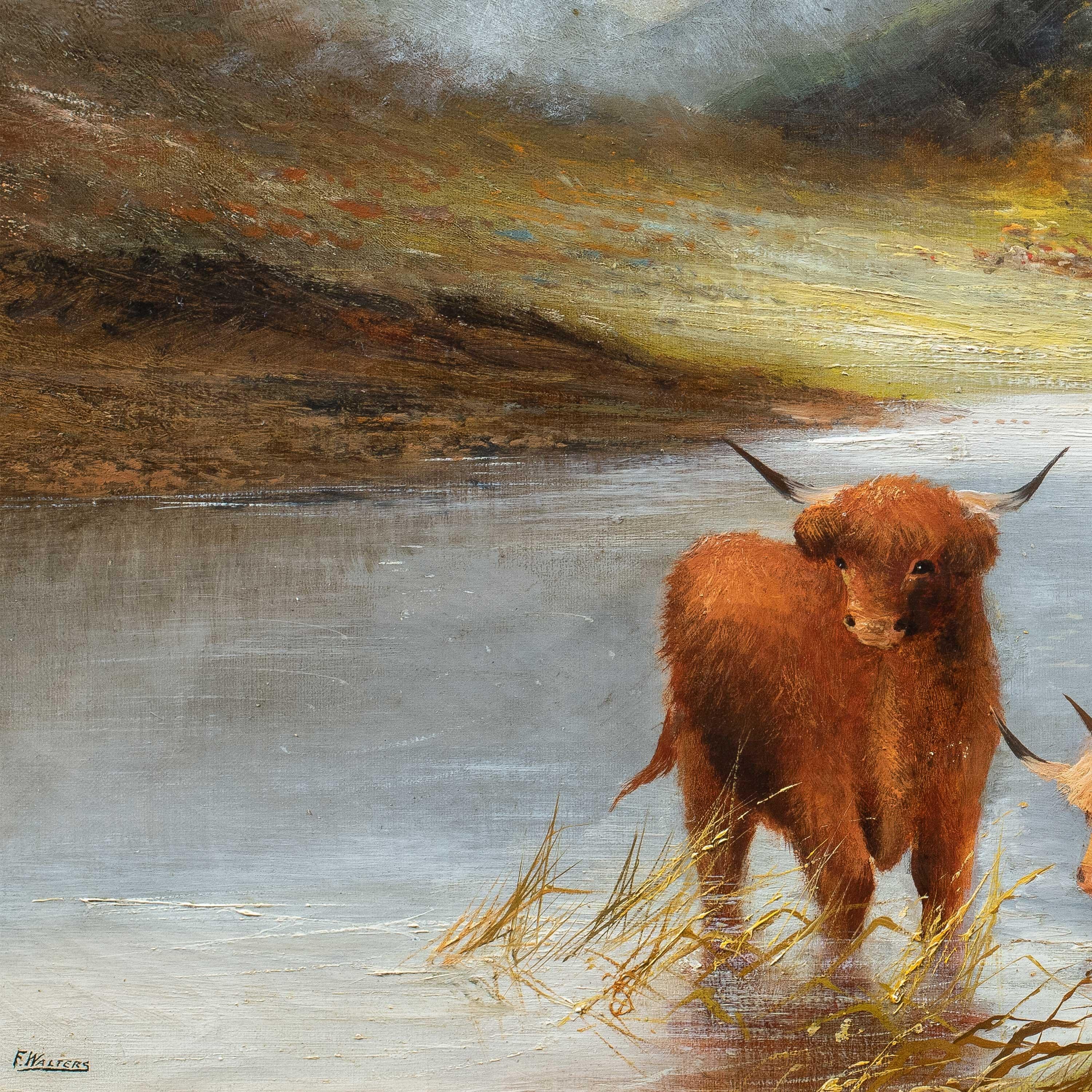 Frank Walters (pittore naturalista britannico) - Pittura paesaggistica del XIX secolo in vendita 1