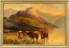 Frank Walters (pittore britannico) - Pittura paesaggistica del XIX-XX secolo - Bulls