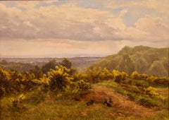 Oil Painting by Frank Walton "A Surrey Heathland"