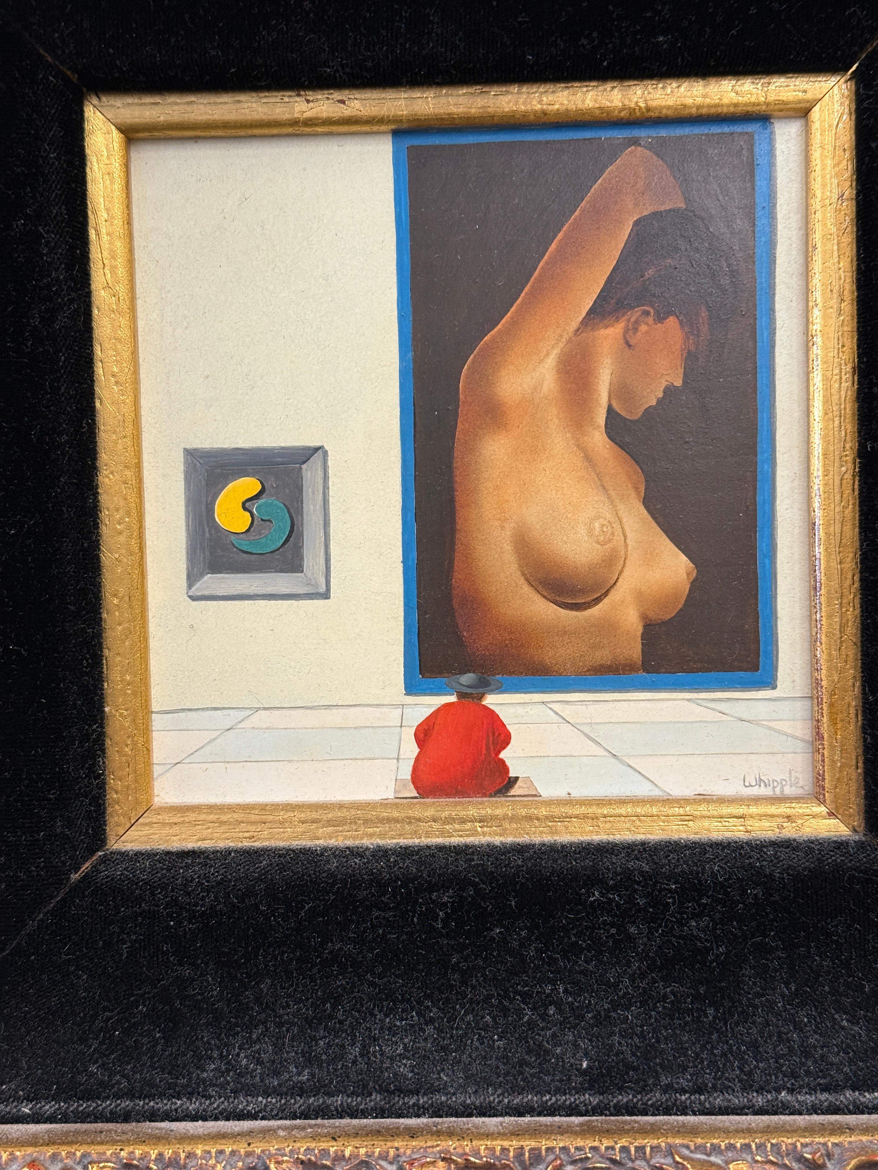 20ième siècle Frank Whipple, moine et peinture de nu en vente