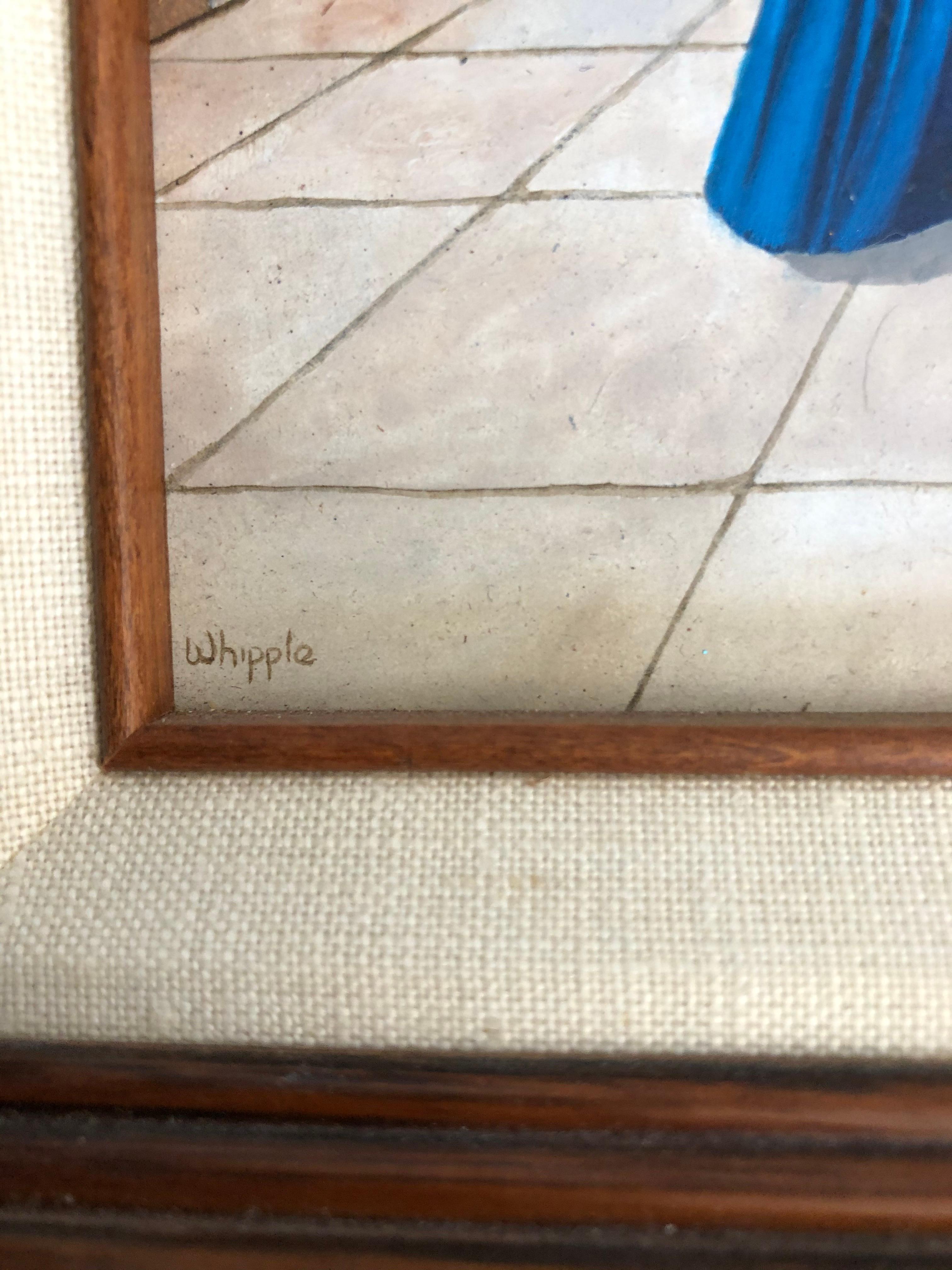 Frank Whipple:1923-2016.  Self taught American artist who created these fabulous small comedic nun paintings affectionately called 