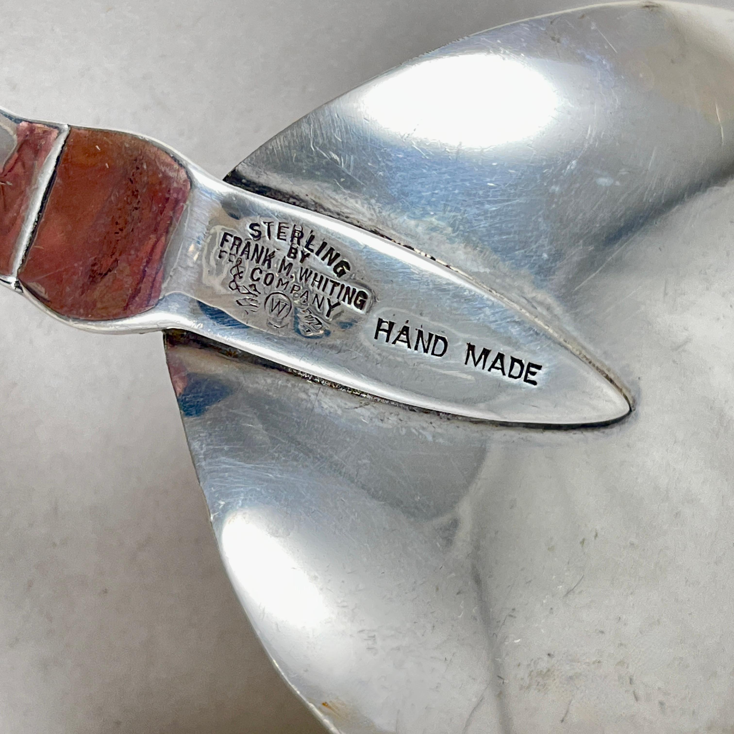 I servitori in argento sterling Hand Made di Frank Whiting, una coppia in vendita 2