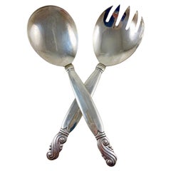 Pareja de Servidores de Plata de Ley de la Época Art Nouveau, Frank Whiting