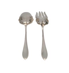 Frank Whiting Sterling Silber Ostern Lilie 2pc Salatgabel und Löffel servieren Set