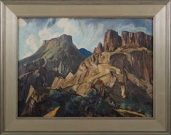 Cavalieri attraverso il Canyon, Paesaggio occidentale di metà secolo, Scuola di Cleveland