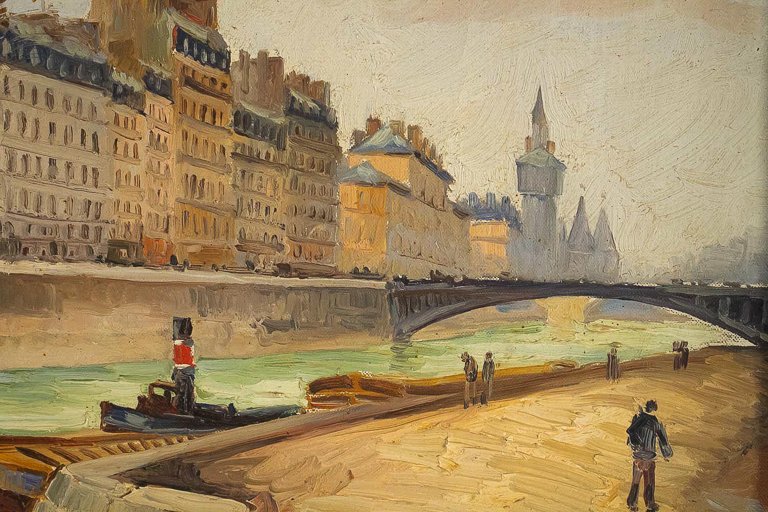 Frank Will, Oil on Canvas, Notre-Dame de Paris, circa 1926 1