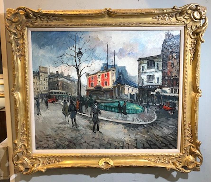 Frank Will Landscape Painting - Place Pigalle