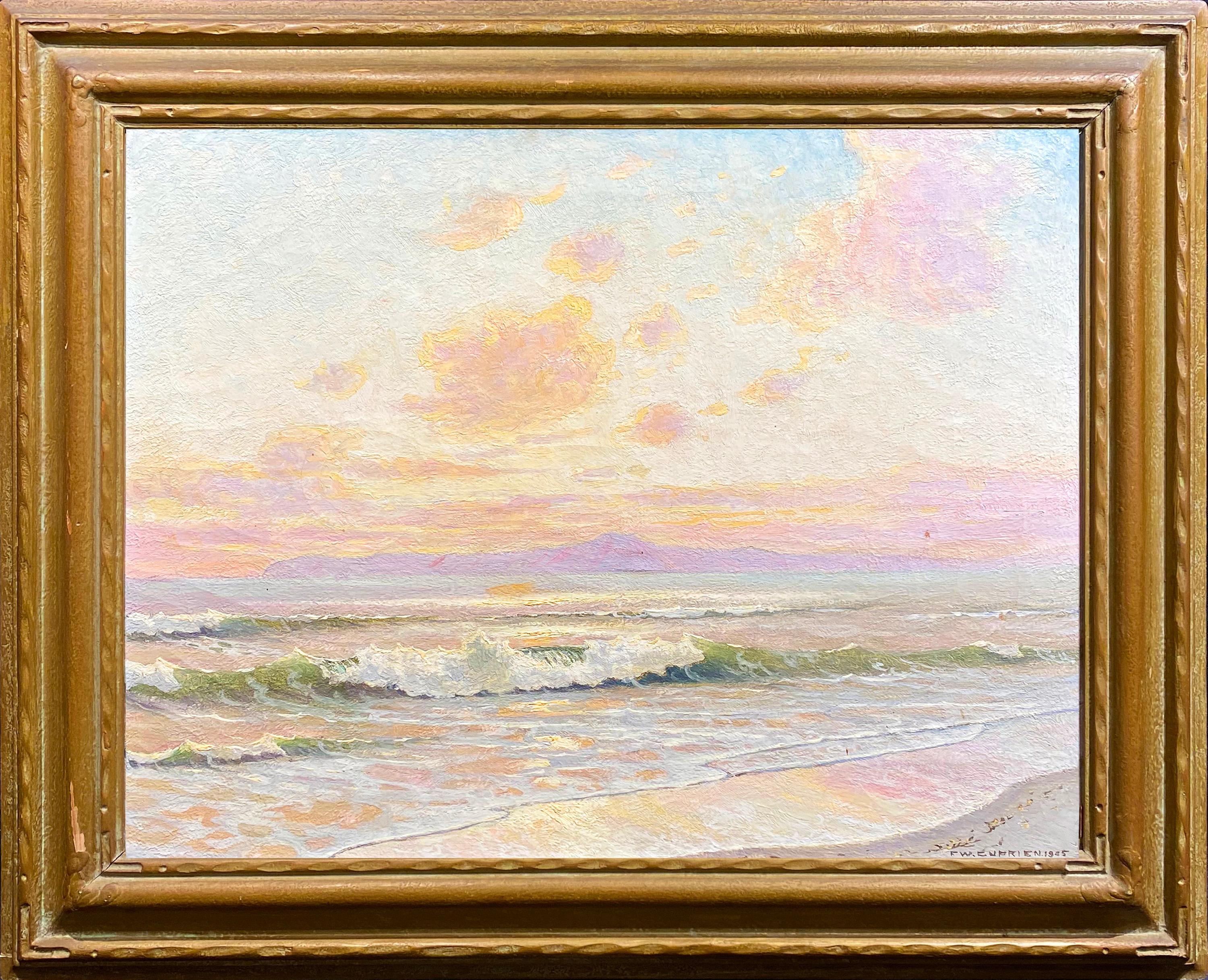 Opalescent Evening, Laguna Beach, California - Painting by Frank William Cuprien