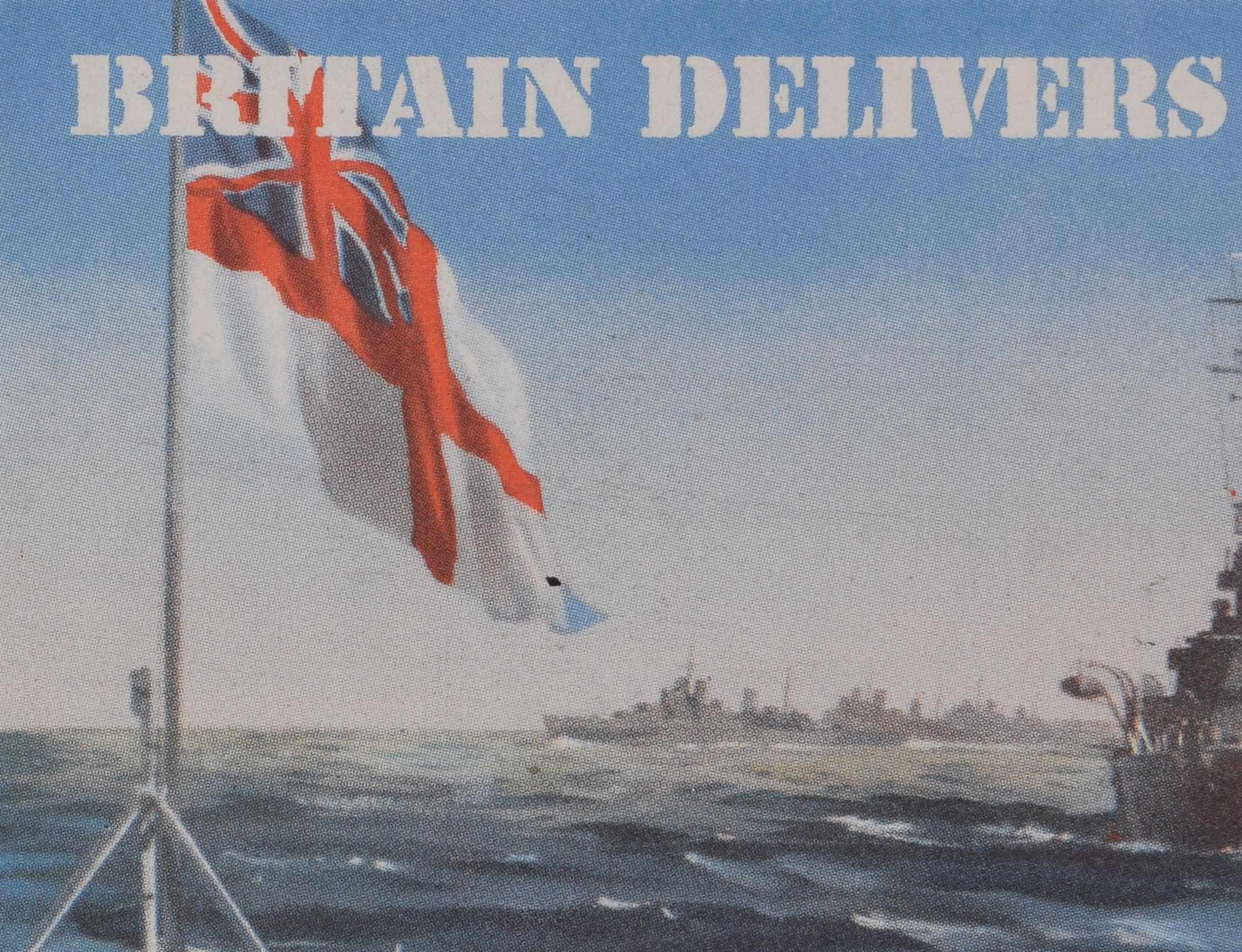 Britain Delivers the Goods, manifesto originale d'epoca di Frank Wootton in vendita 1