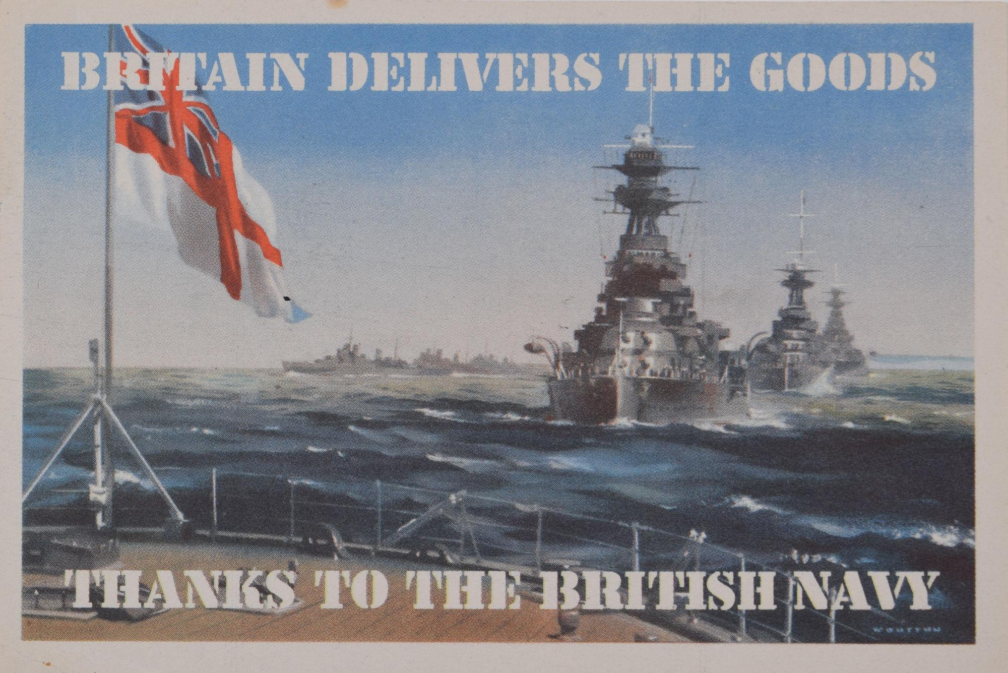 Per vedere le altre immagini e i poster della Seconda Guerra Mondiale, scorri la pagina fino a "Altro da questo venditore" e clicca su "Vedi tutto da questo venditore".

Frank Wootton (1914 - 1998)
La Gran Bretagna consegna la merce grazie alla