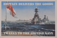 Britain Delivers the Goods original vintage poster by Frank Wootton