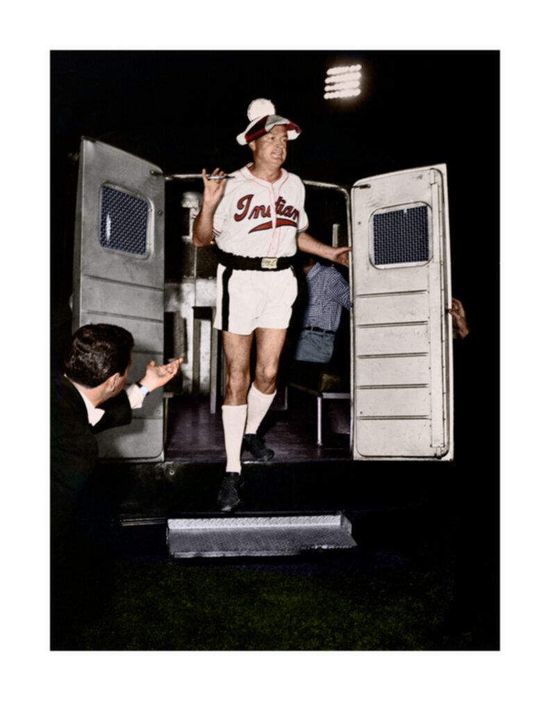 Frank Worth Portrait Photograph - Bob Hope Exiting Trailer