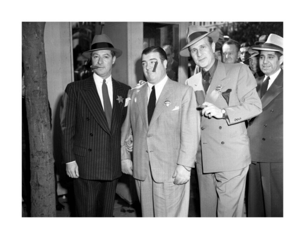 Frank Worth Portrait Photograph - Bud Abbott, Lou Costello, and George Jessel