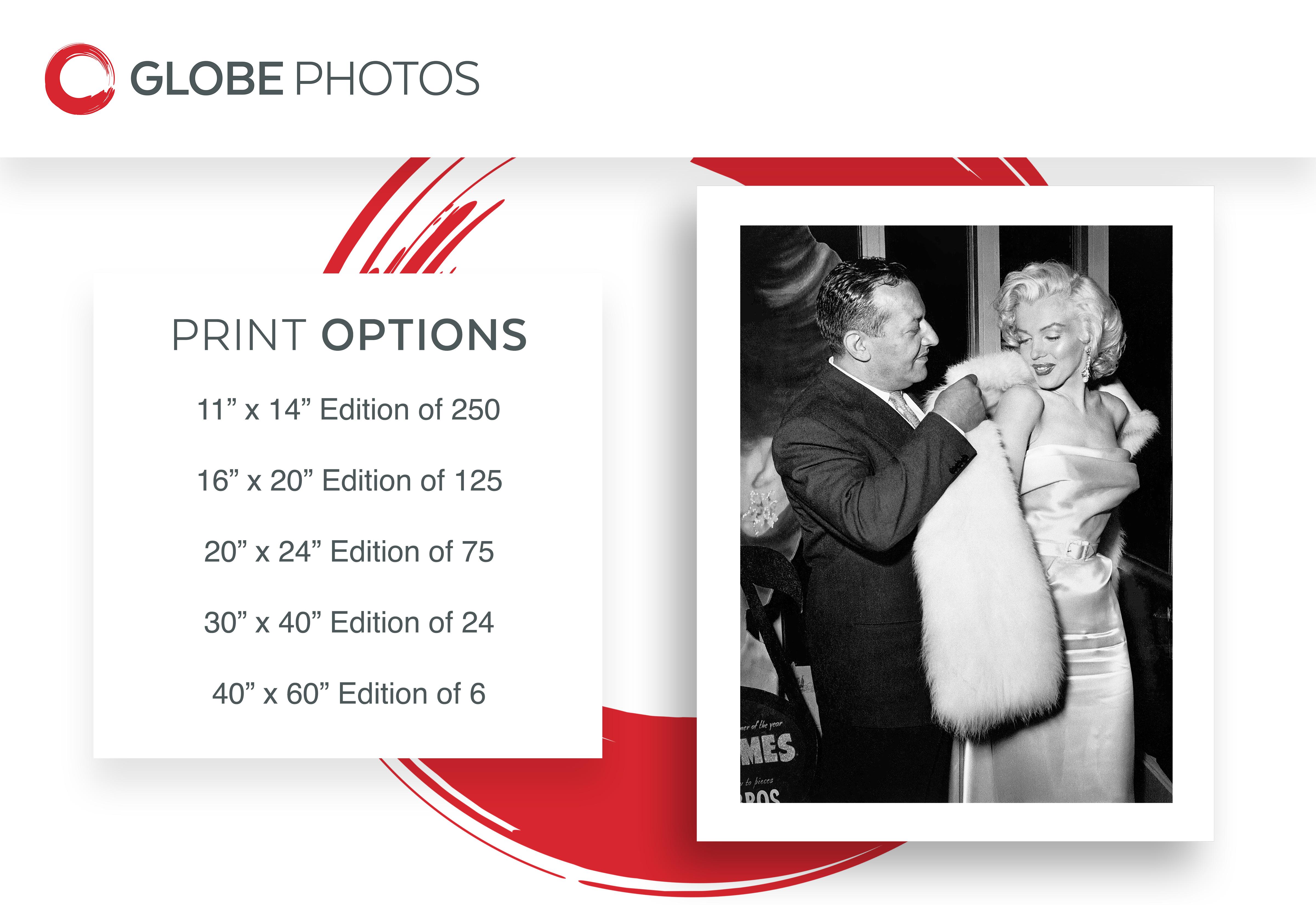 Herbert Hover, propietario de Ciro's, y Marilyn Monroe - Photograph de Frank Worth