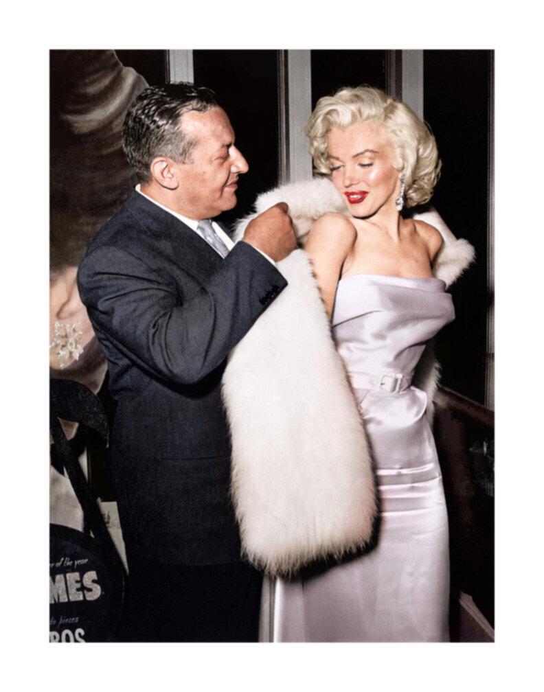 Frank Worth Portrait Photograph - Ciro's Owner Herbert Hover and Marilyn Monroe