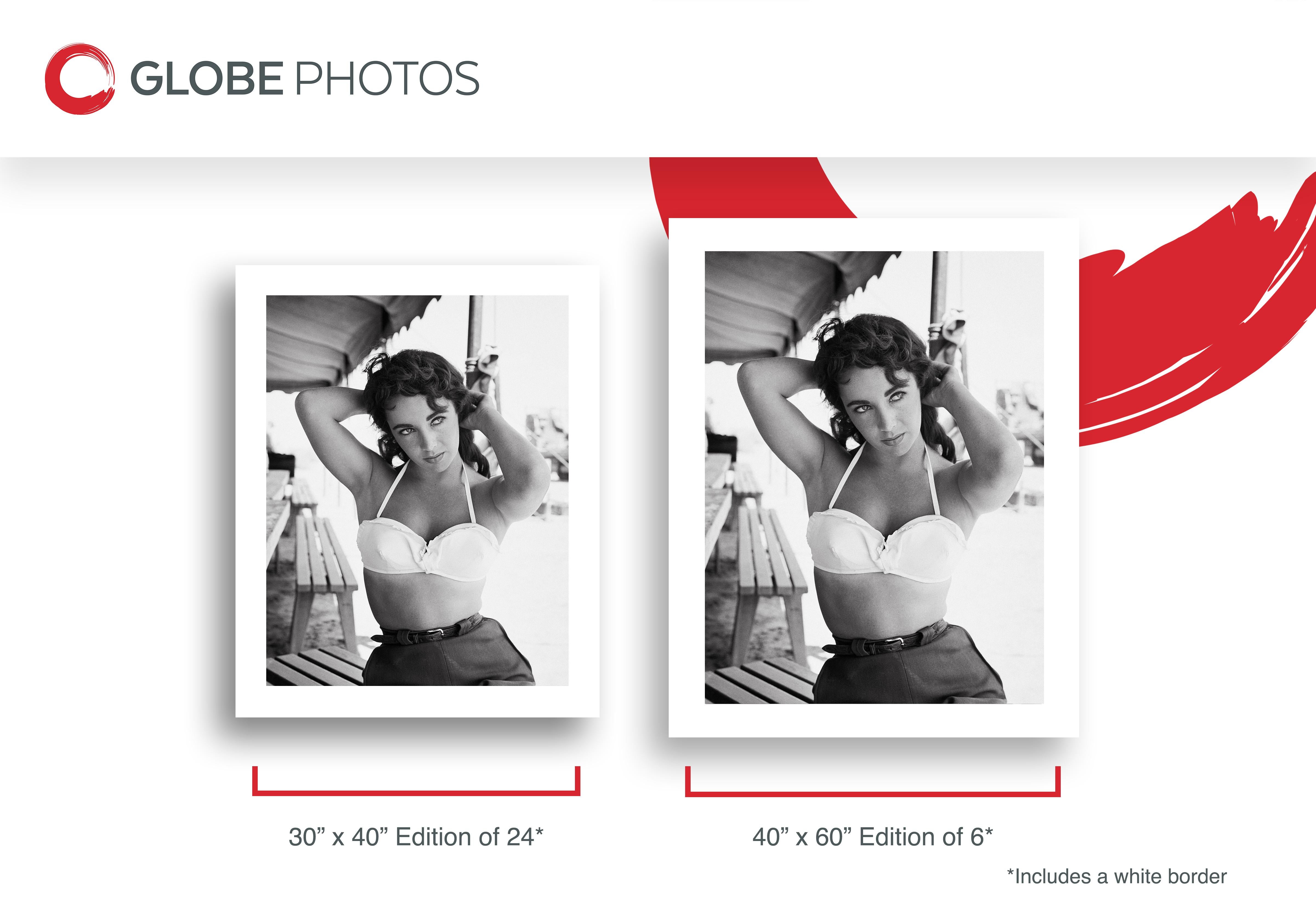 Elizabeth Taylor como Leslie Benedict - Black and White Photograph Gris de Frank Worth