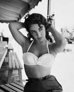 Elizabeth Taylor On Set Of Giant -  Oversize Limited Print