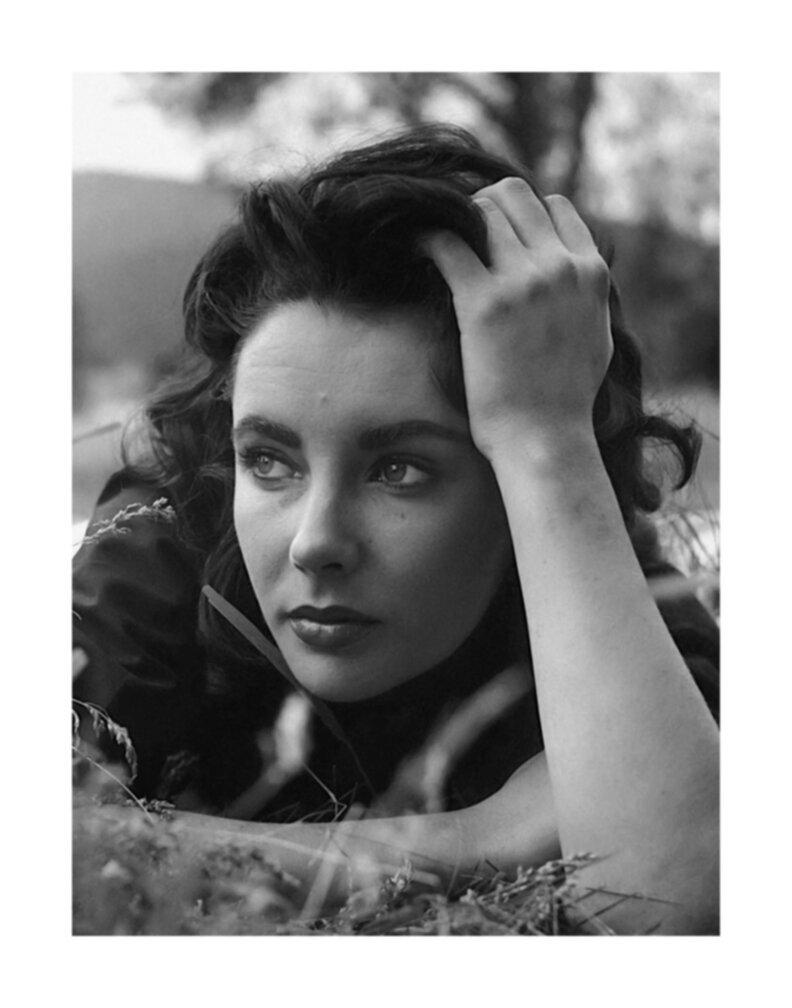 Frank Worth Black and White Photograph - Elizabeth Taylor Up Close in "Giant"