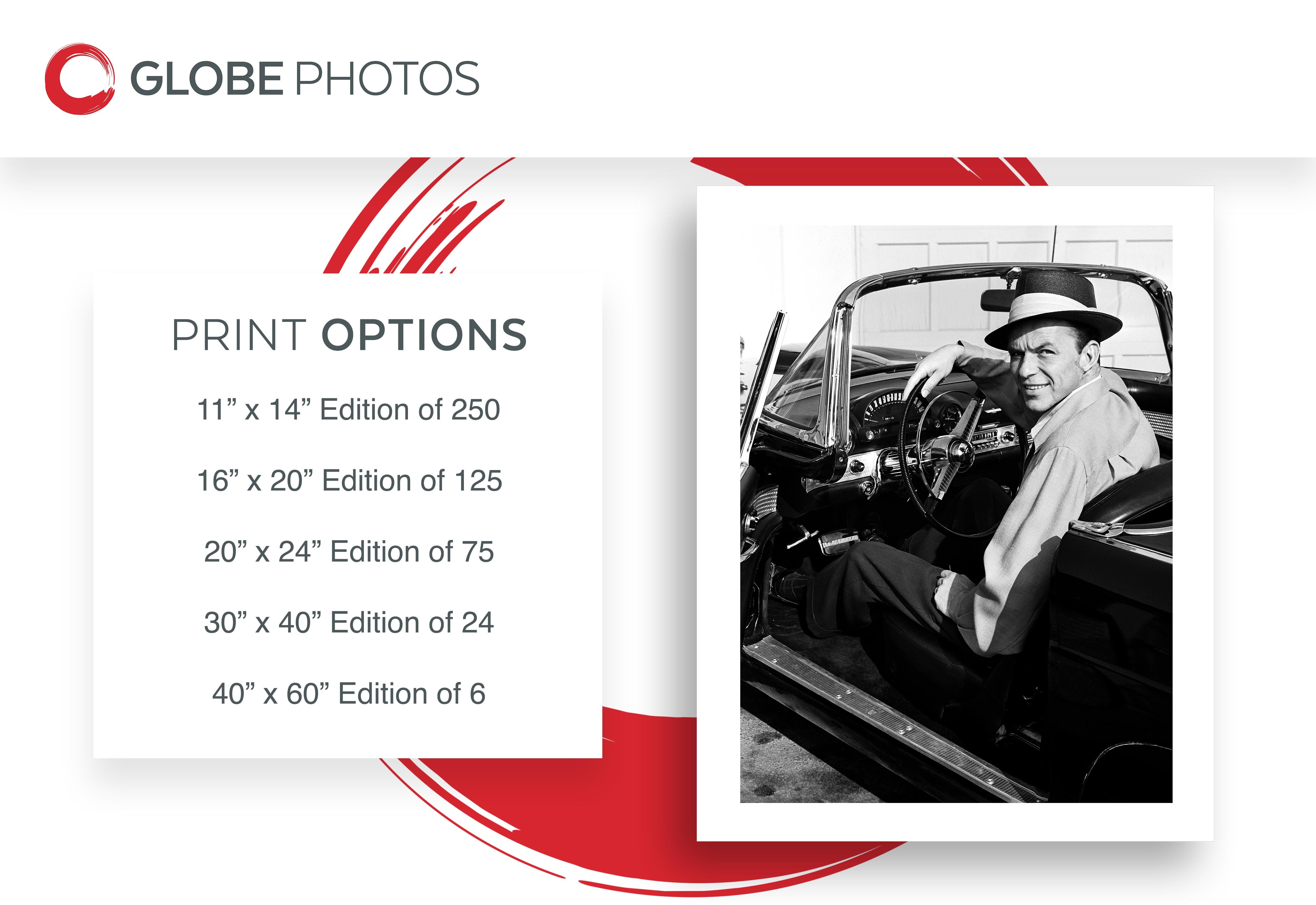 Frank Sinatra in Tbird - Photograph di Frank Worth