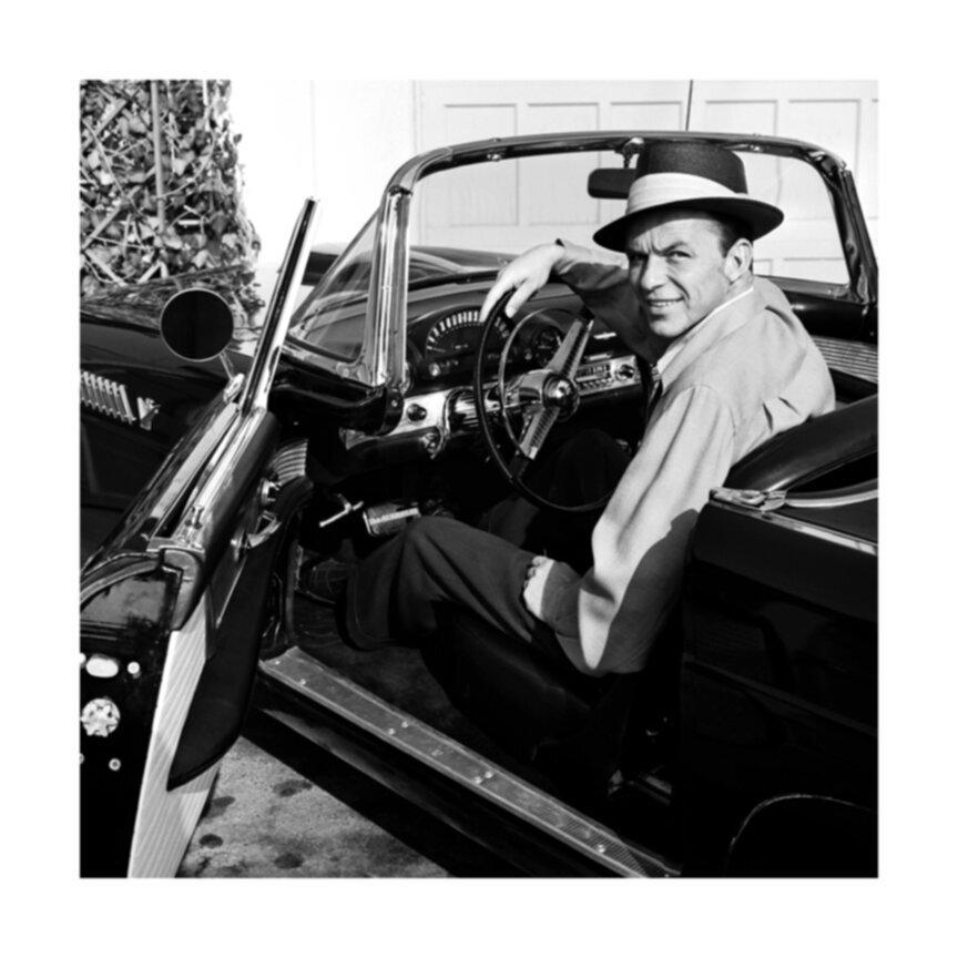Frank Worth Portrait Photograph - Frank Sinatra in Tbird