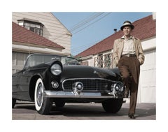 Vintage Frank Sinatra Standing with Tbird