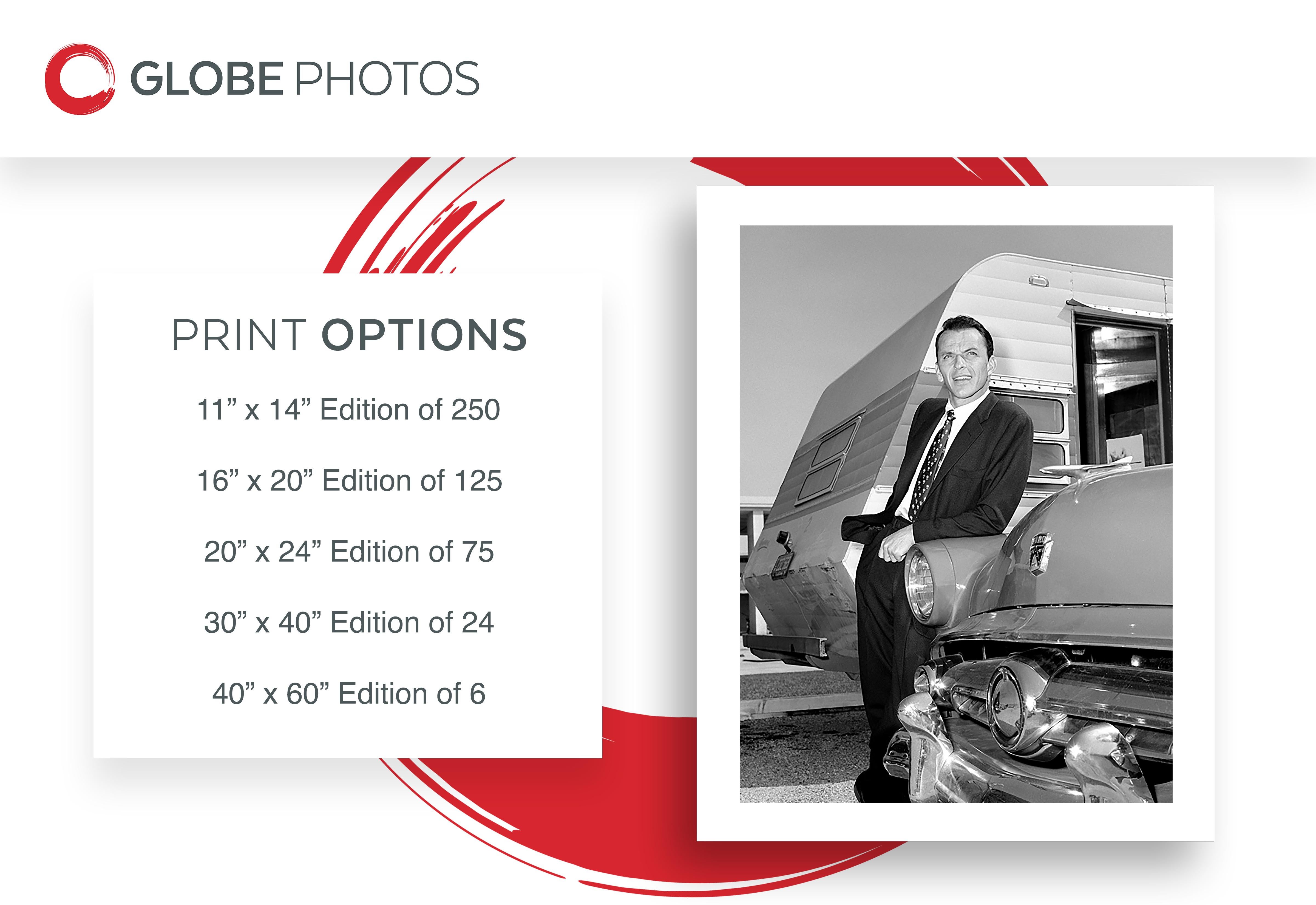 Frank Sinatra mit Ford – Photograph von Frank Worth