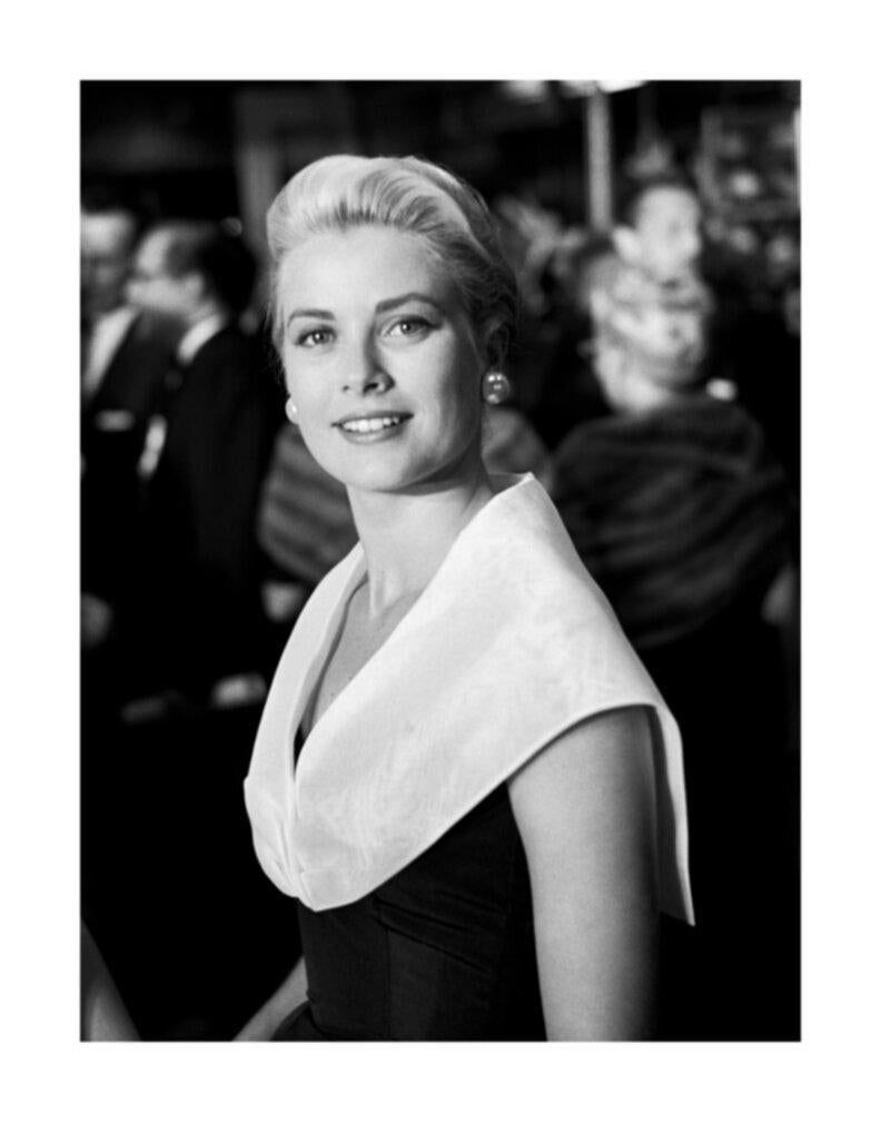 Frank Worth Black and White Photograph - Grace Kelly at the Premiere of Rear Window