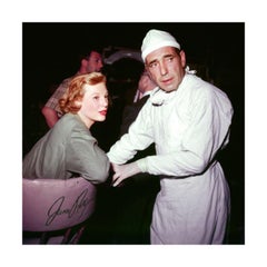 Humphrey Bogart and June Allyson on Set