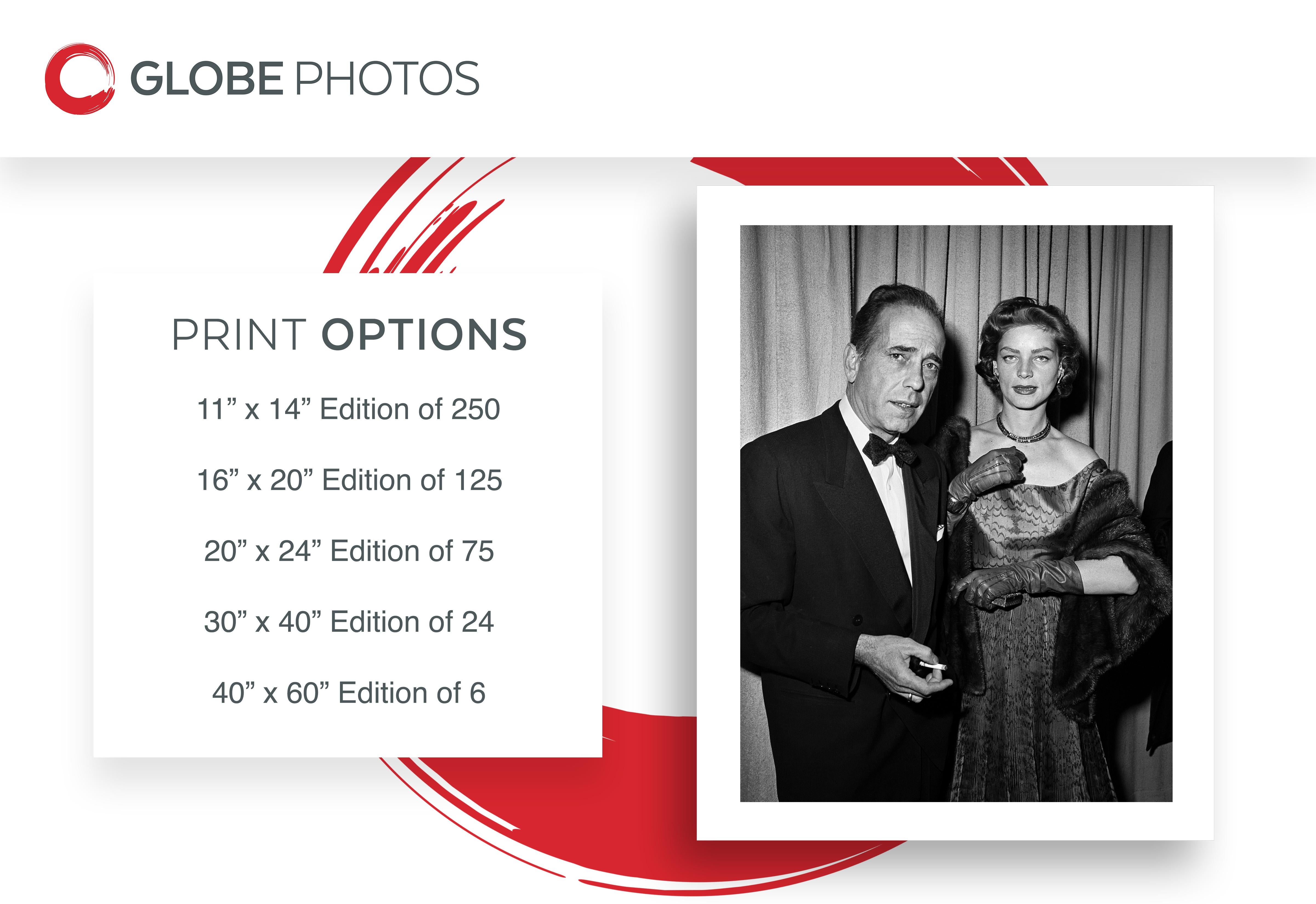 Humphrey Bogart und Lauren Bacall bei Oscars – Photograph von Frank Worth