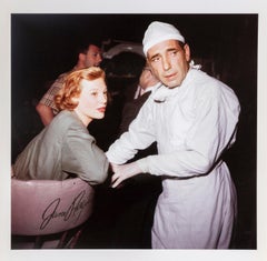 Vintage Humphrey Bogart on set of "Battle Circus", Lithograph by Frank Worth